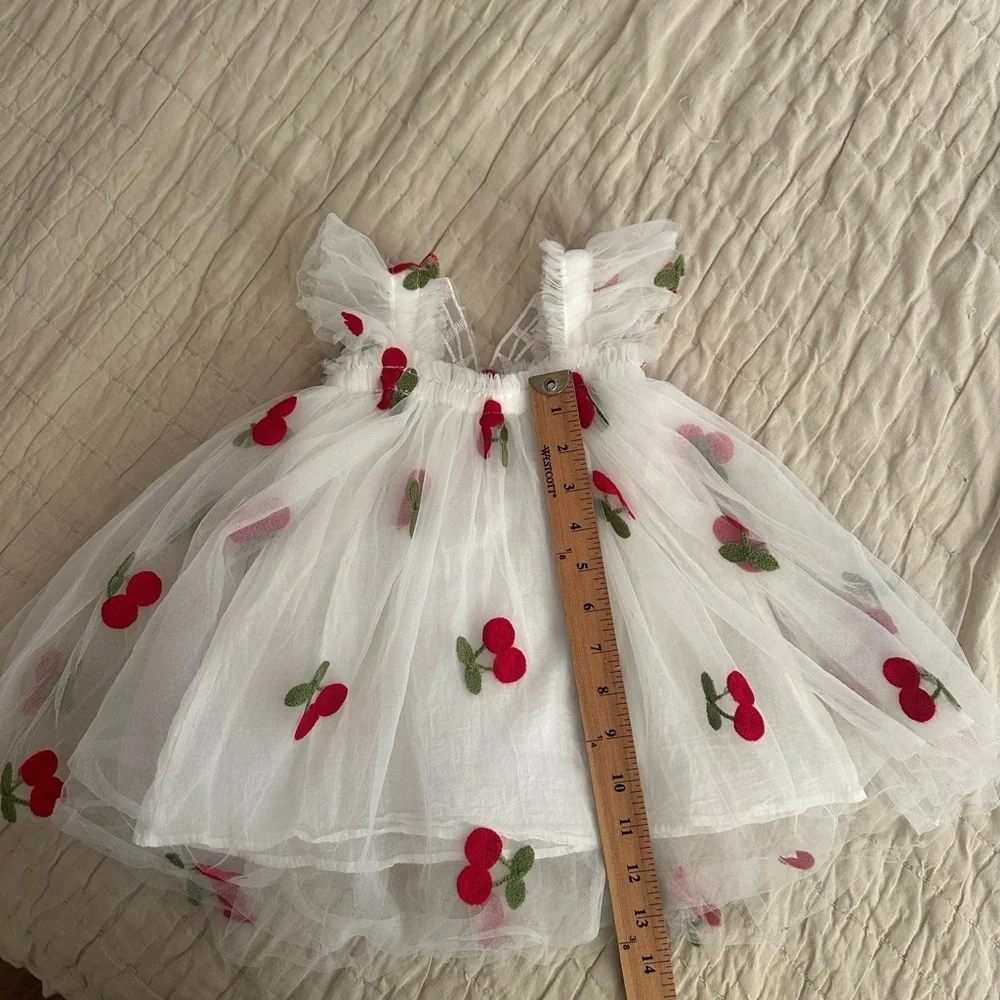 Cherry Fairy girls Easter spring dress